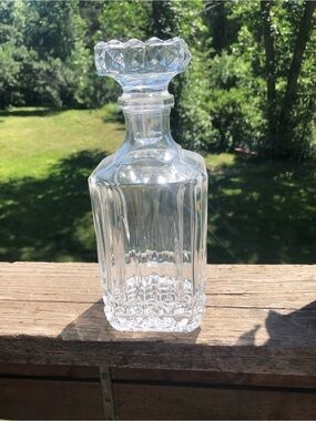 Vintage Cristal d'Arques Villandry Lead Crystal Whiskey Decanter France